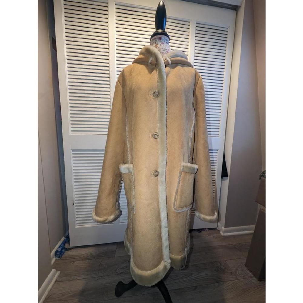 Tally-ho faux suede and Sherpa coat